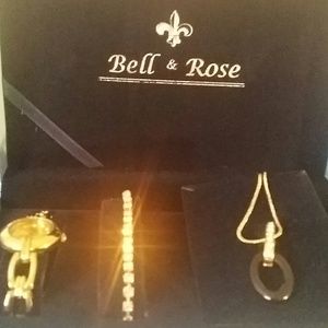Bell & Rose Jewelry Set (NWOT)